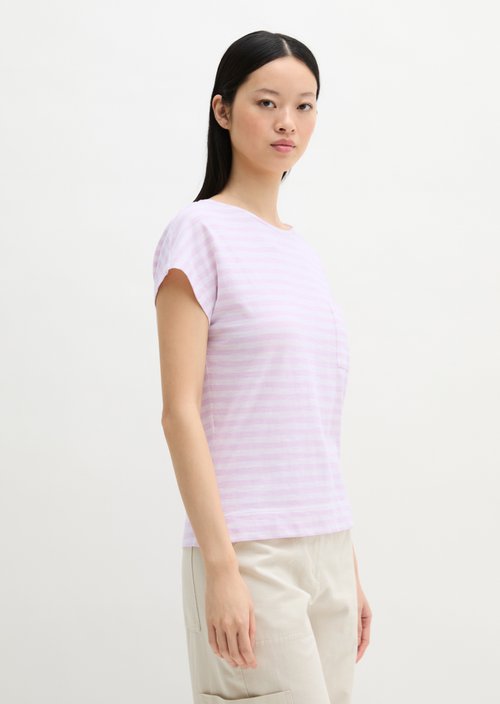 Regular striped T-shirt — Light Purple