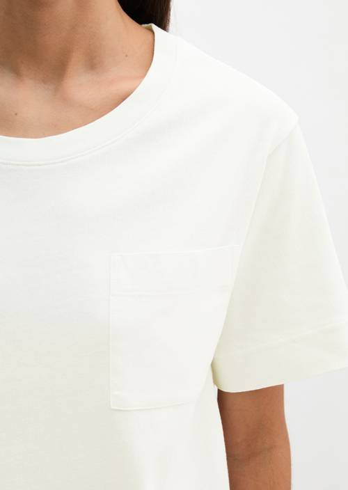 T-Shirt loose Grey White in Detailansicht