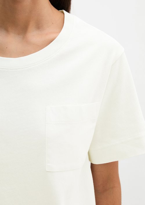 T-Shirt loose — Grey White