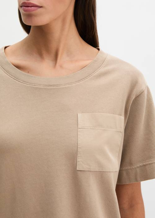 T-Shirt loose Earthy Taupe in Detailansicht
