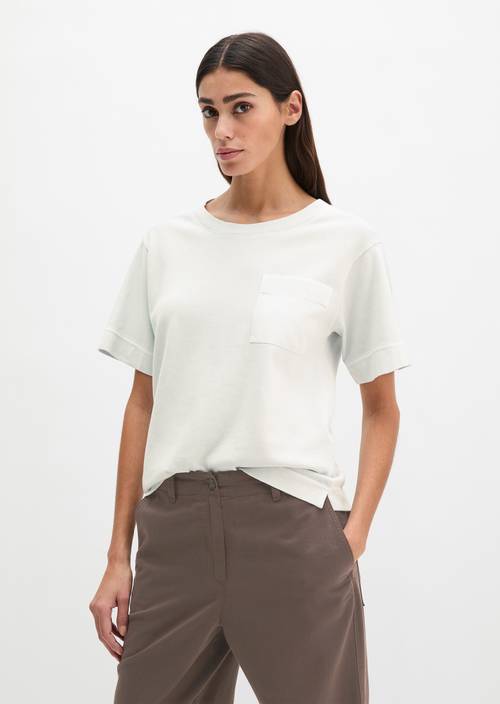 T-Shirt loose Airy Blue in Frontalansicht