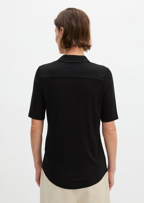 Regular jersey blouse — Black