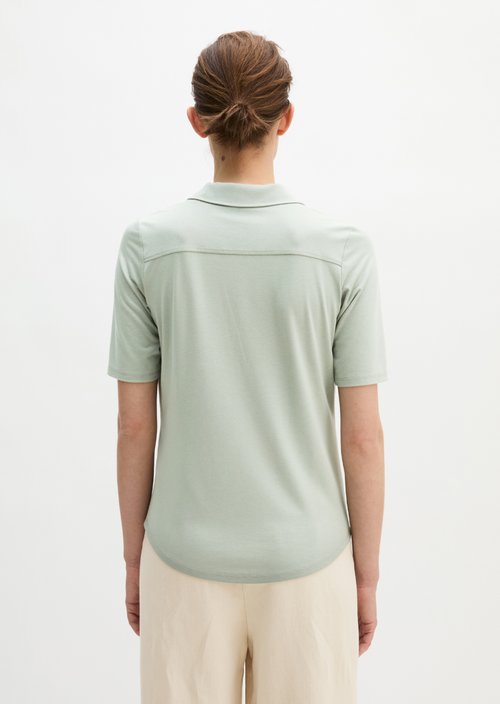 Regular jersey blouse — Fresh Sage
