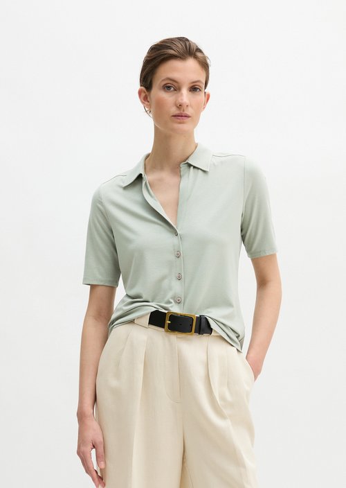 Regular jersey blouse — Fresh Sage