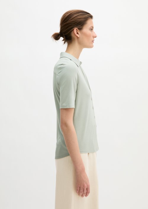 Regular jersey blouse — Fresh Sage