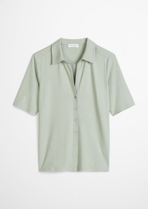 Regular jersey blouse — Fresh Sage