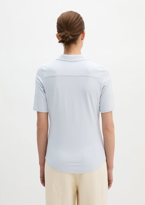 Regular jersey blouse — Airy Blue