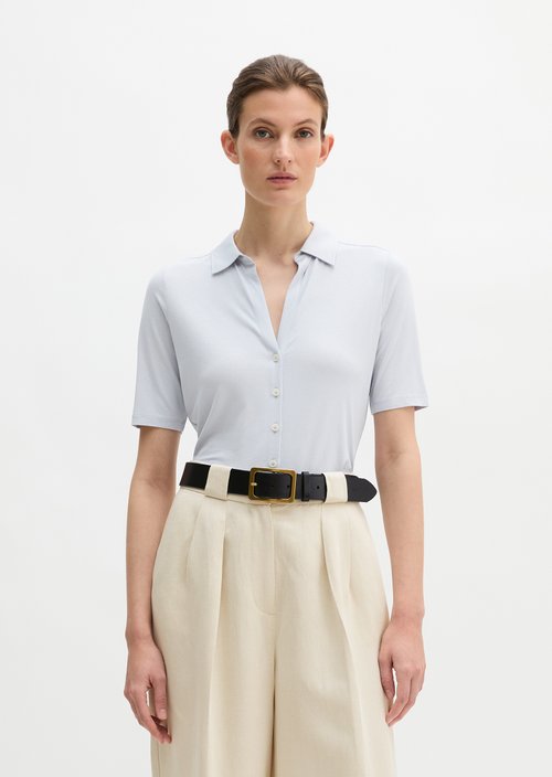 Regular jersey blouse — Airy Blue