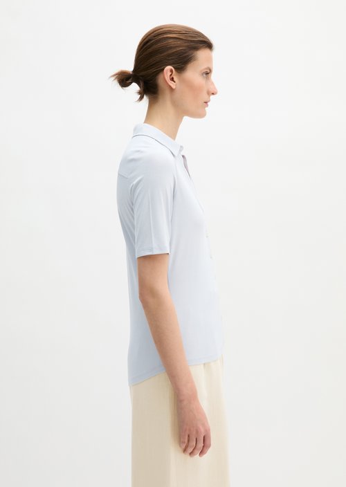Regular jersey blouse — Airy Blue