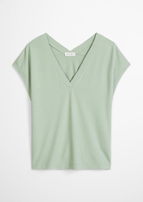 Sleeveless jersey blouse relaxed — Fresh Sage