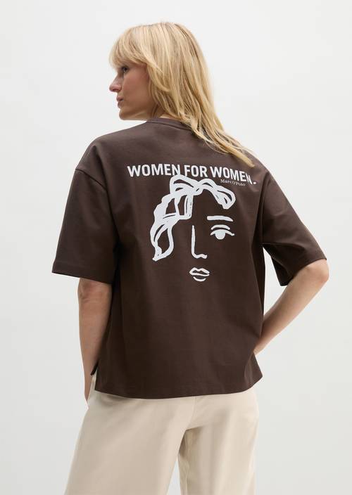 Woman's Day T-Shirt regular Burnt Coffee in Frontalansicht