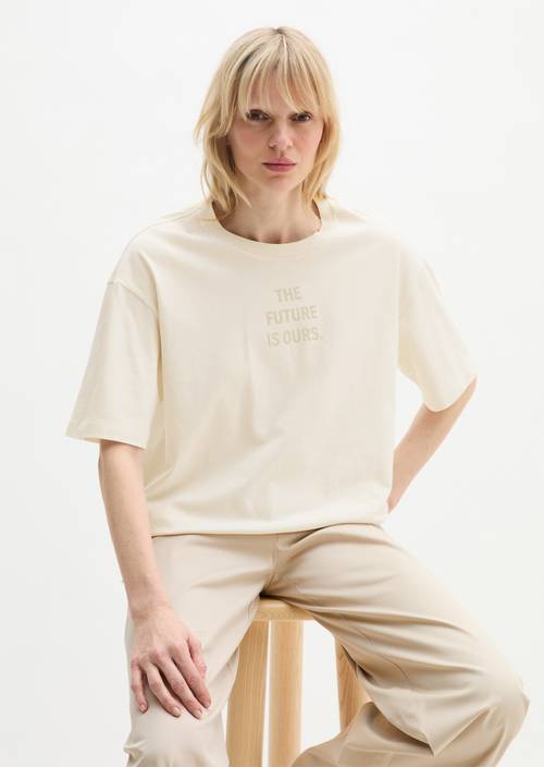 Woman's Day T-Shirt regular Grey White in Frontalansicht