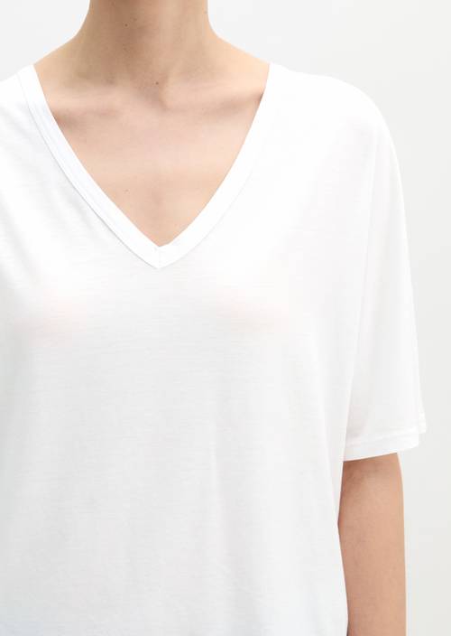 T-shirt los White in detailaanzicht