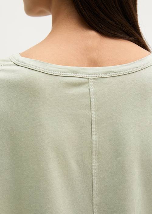T-shirt los Fresh Sage in detailaanzicht