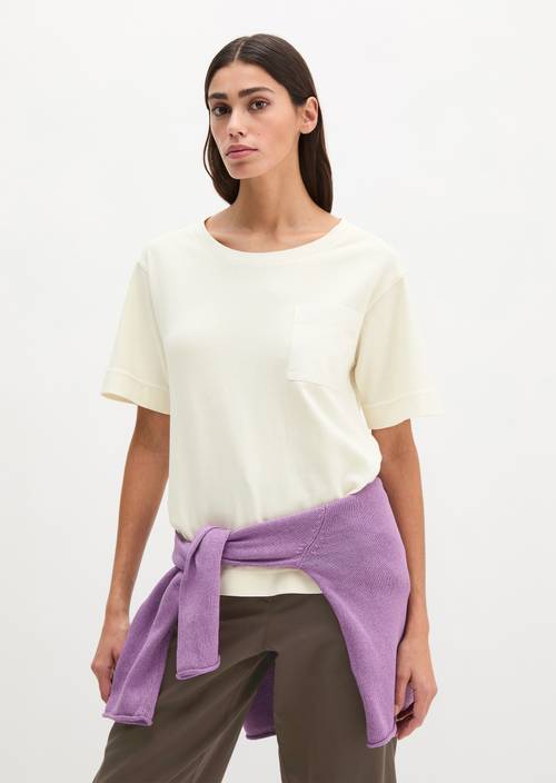 Camiseta suelta Grey Silk en vista frontal