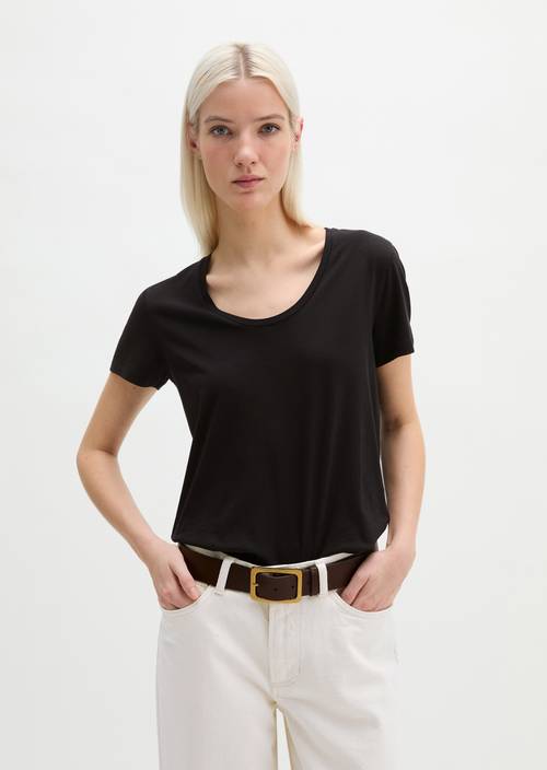 Maglietta rilassata Black in vista frontale