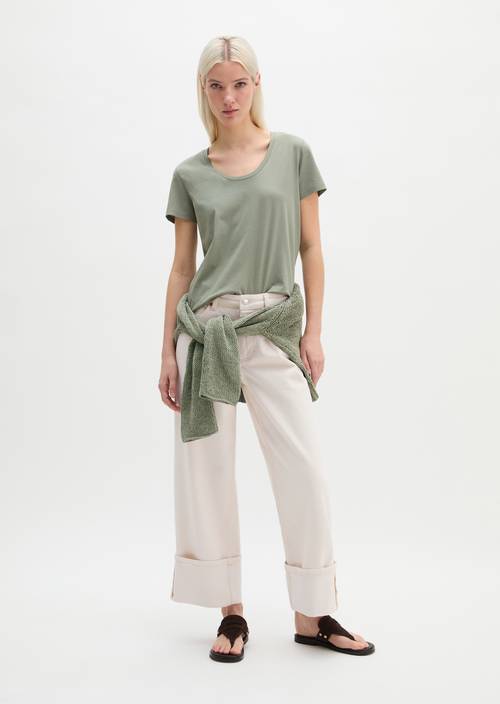 Maglietta rilassata Fresh Sage in vista frontale