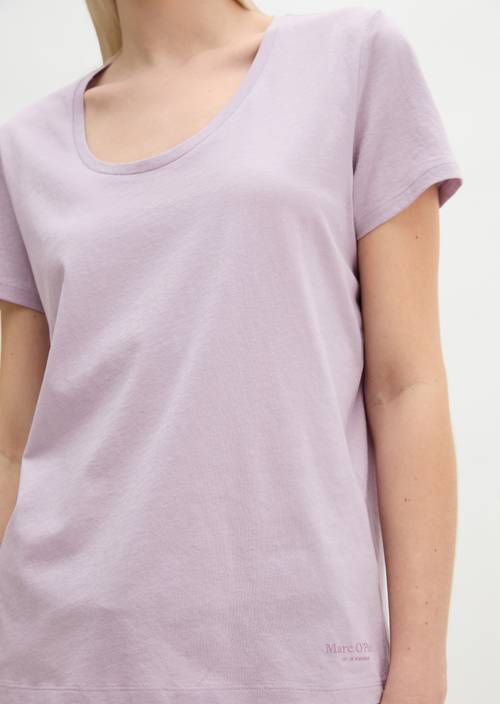 Maglietta rilassata Dusty Lavender in vista dettagliata