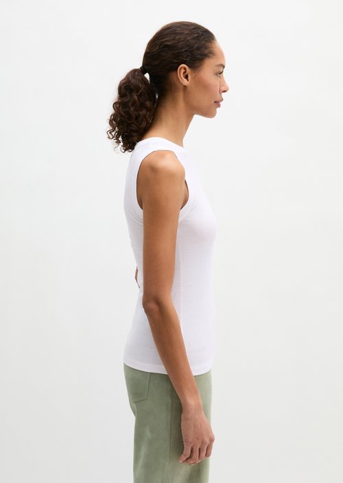 Tank top slim — White