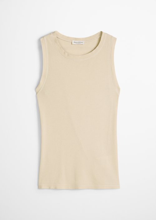 Tank top slim — Linen Beige
