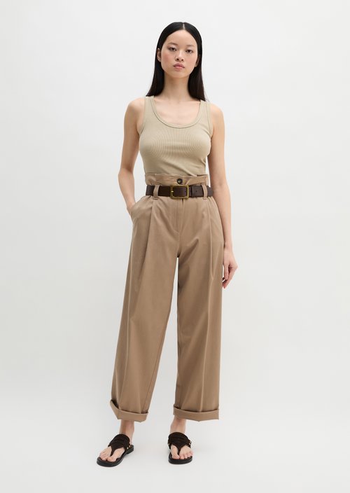 Tank top slim — Earthy Taupe