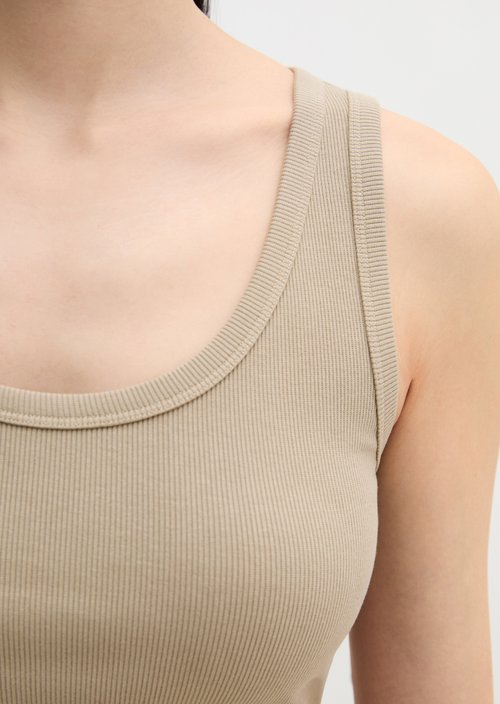 Tank top slim — Earthy Taupe