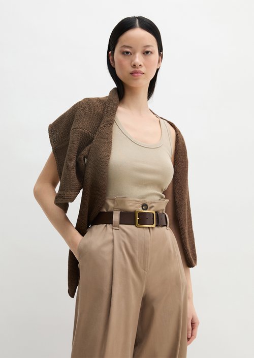 Tank top slim — Earthy Taupe