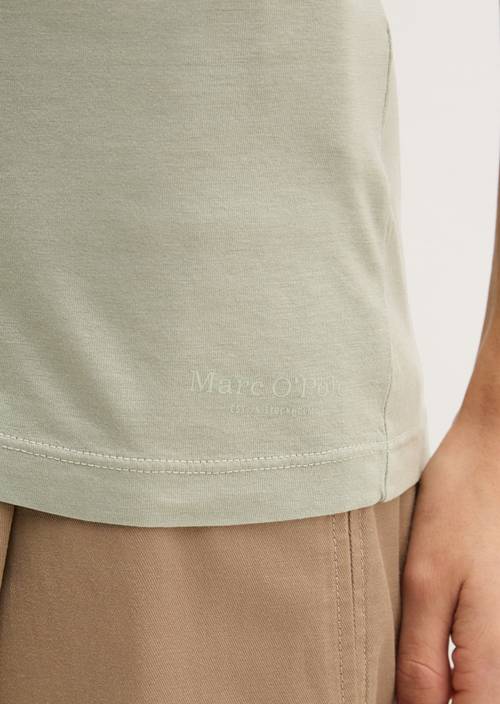 Tanktop slim Fresh Sage in Detailansicht