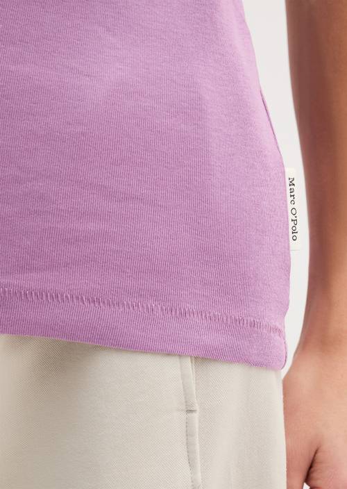 Tanktop slim Warm Lilac in Detailansicht