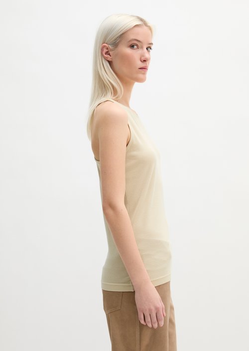 Tank top slim — Linen Beige