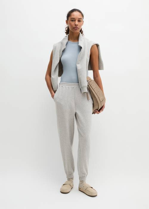 DfC pantaloni della tuta regolari Pure Grey Melange in vista frontale