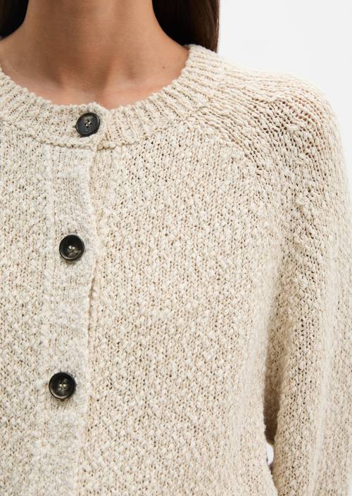 Cardigan oversized Grey Silk in Detailansicht