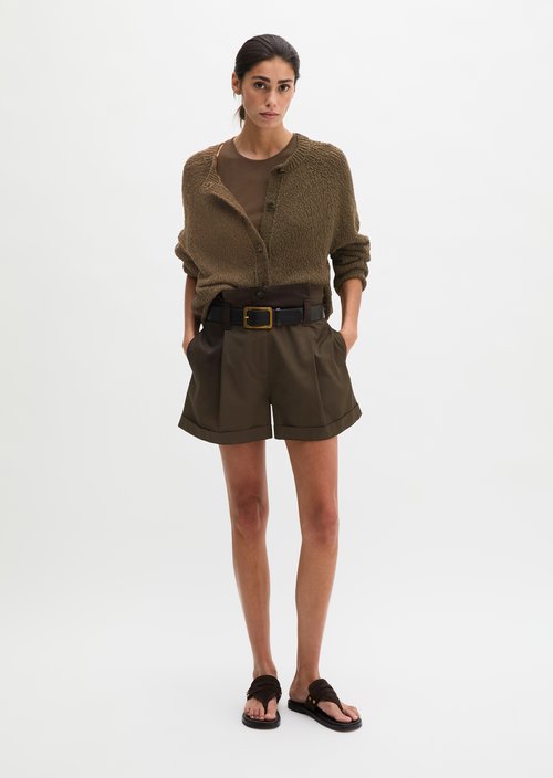 Cardigan oversized — Burnt Coffee Melange