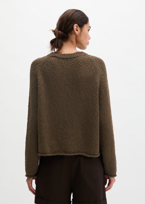 Cardigan oversized — Burnt Coffee Melange