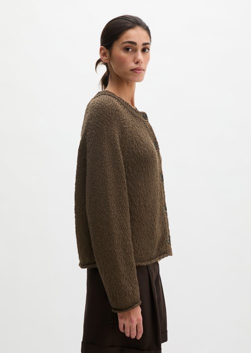 Cardigan oversized — Burnt Coffee Melange