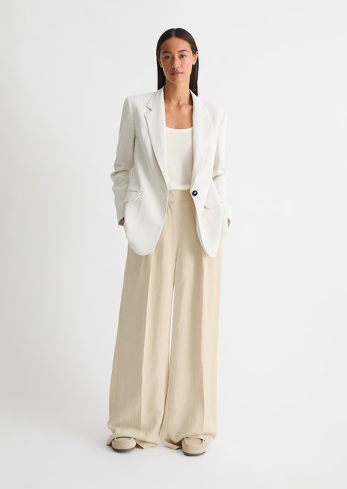 Blazer shaped — Dusty Beige Melange