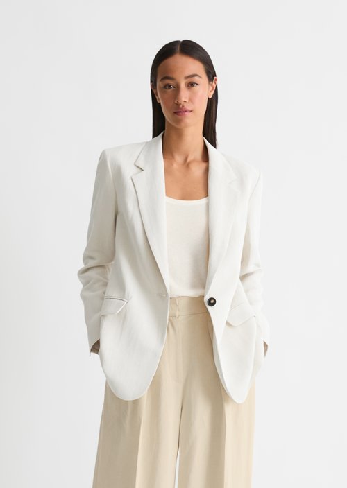 Blazer shaped — Dusty Beige Melange