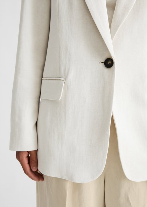 Blazer shaped — Dusty Beige Melange