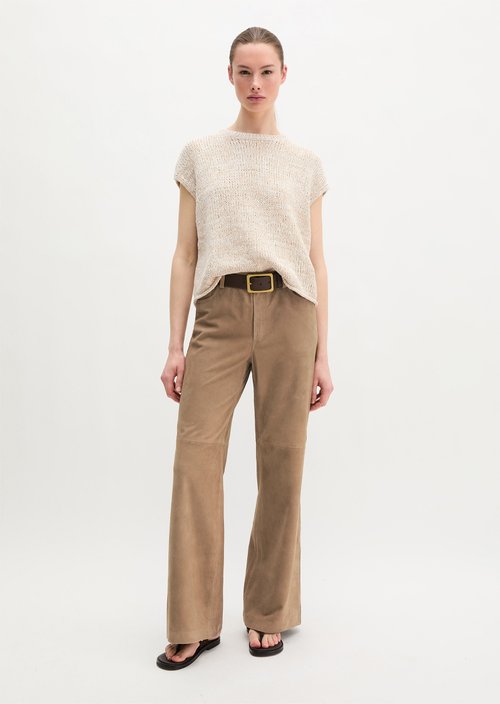 Lederhosen wide — Earthy Taupe