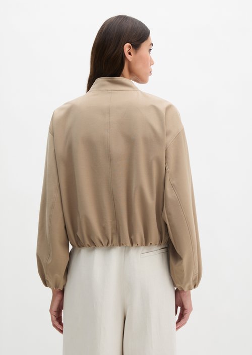 Blouson shaped cropped — Soft Mocca