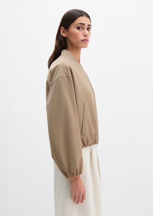 Blouson shaped cropped — Soft Mocca