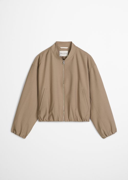 Blouson shaped cropped — Soft Mocca