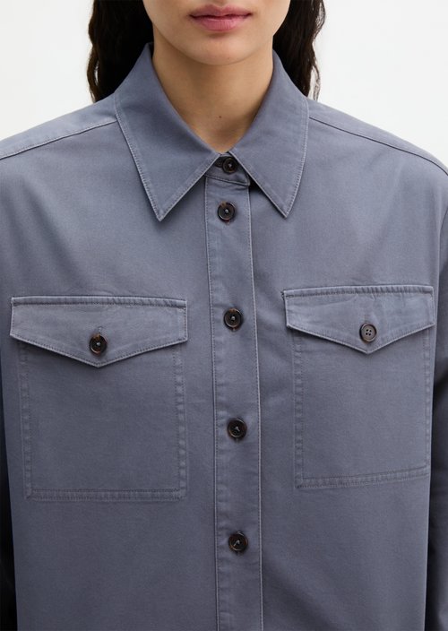 Overshirt oversize — Blue Graphite
