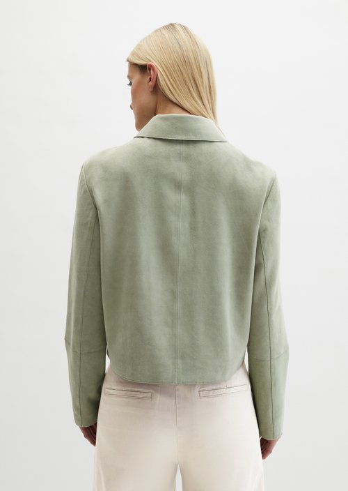 Suede jacket fitted — Fresh Sage