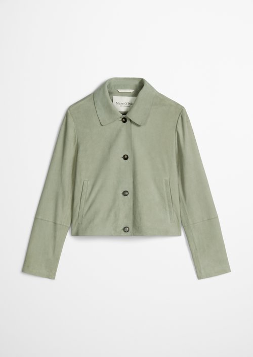 Suede jacket fitted — Fresh Sage