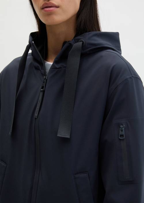 3-Lagen-Regenjacke MOP x Function Deep Night Blue in Detailansicht