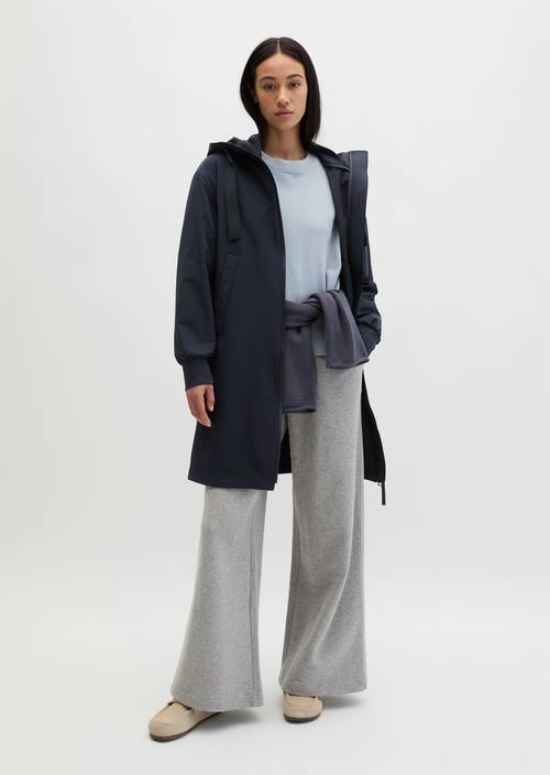 3-Lagen-Regenjacke MOP x Function Deep Night Blue in Frontalansicht