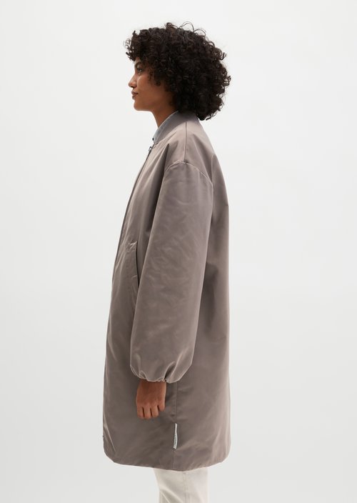 Regular aviator-style blouson coat — Chalky Brown