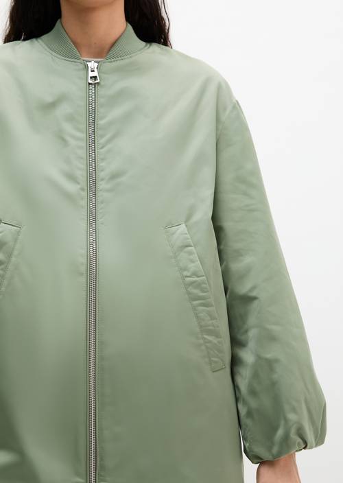 Blouson-Mantel im Aviator-Stil regular Fresh Sage in Detailansicht
