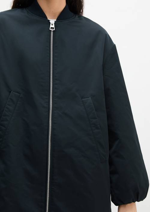 Blouson-Mantel im Aviator-Stil regular Deep Night Blue in Detailansicht